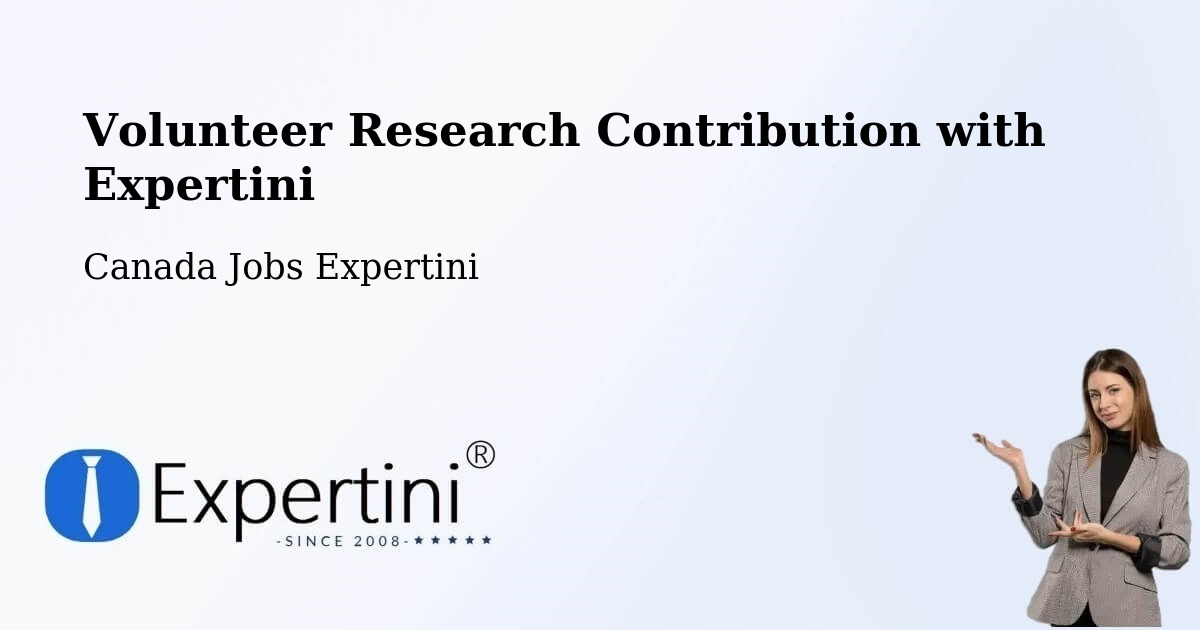 Volunteer Research Contribution Program – Digby - Canada Jobs Expertini